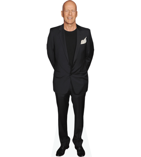Bruce Willis (Black Suit) Pappaufsteller