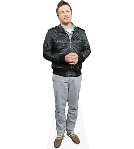 Jamie Oliver (Leather Jacket) Pappaufsteller