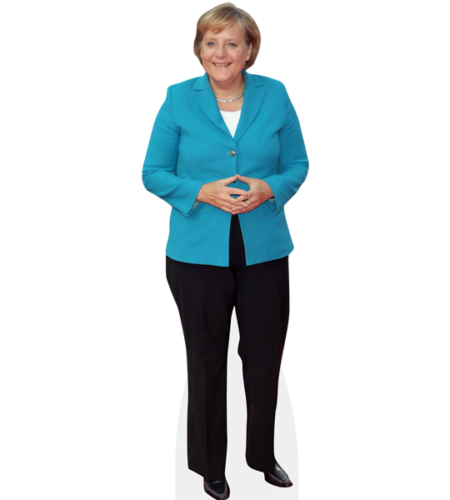 Angela Merkel Pappaufsteller lebensgross 