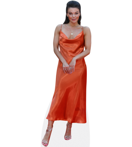 Faye Brookes (Orange Dress) Pappaufsteller