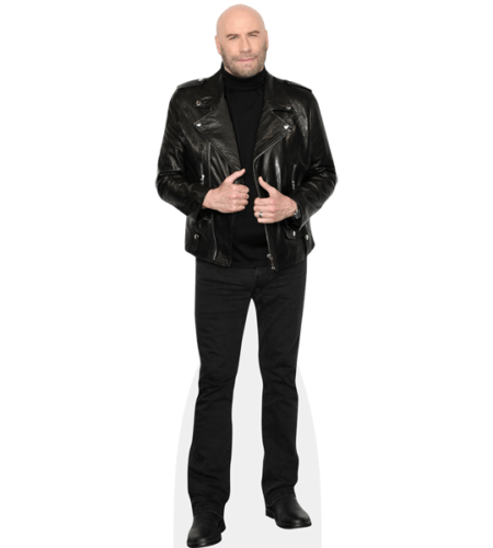 John Travolta (Leather Jacket) Pappaufsteller