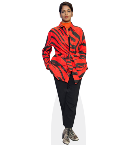 Mathangi Arulpragasam (Red Jacket) Pappaufsteller