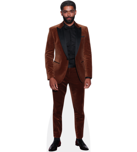 Kingsley Ben-Adir (Brown Suit) Pappaufsteller