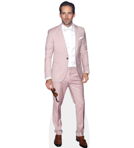 Mauricio Henao Serbia (Pink Suit) Pappaufsteller