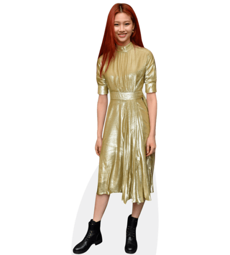 Hoyeon Jung (Gold Dress) Pappaufsteller