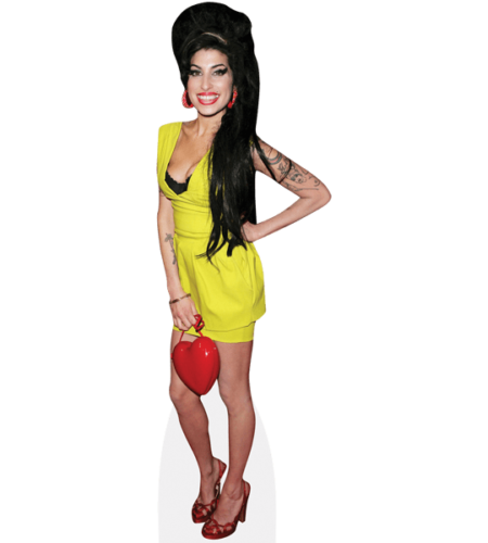 Amy Winehouse (Yellow Dress) Pappaufsteller