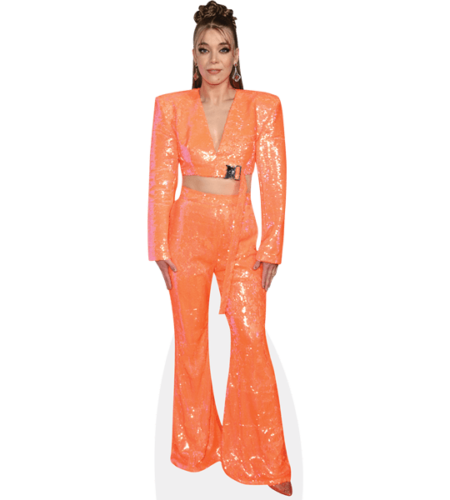 Becky Hill (Orange Outfit) Pappaufsteller