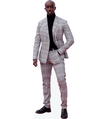 Jean Roger Nsengiyumva Cadeaux (Grey Suit) Pappaufsteller