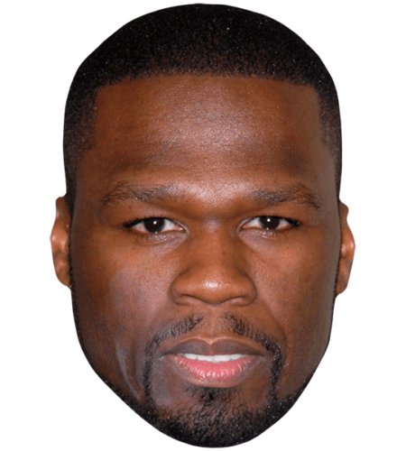 50 Cent (Beard) Maske aus Karton