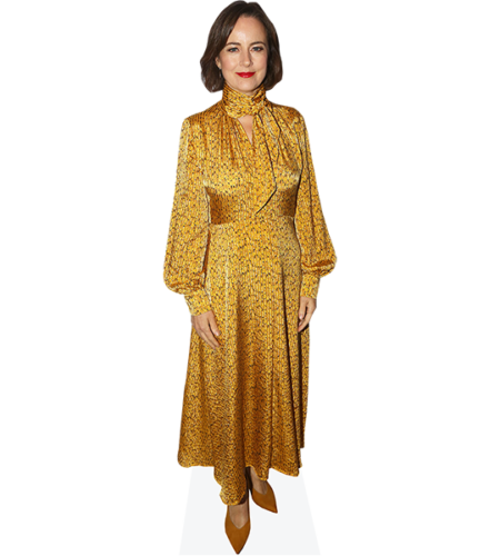 Amanda Drew (Gold Dress) Pappaufsteller
