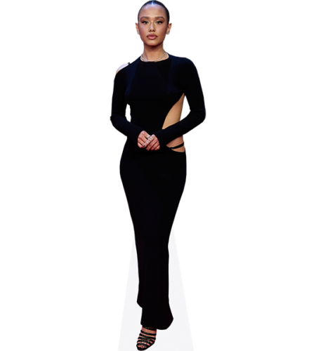 Natalia Azahara (Black Dress) Pappaufsteller