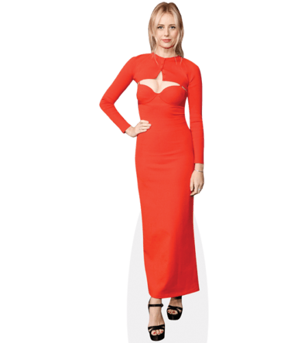 Justine Lupe (Red Dress) Pappaufsteller