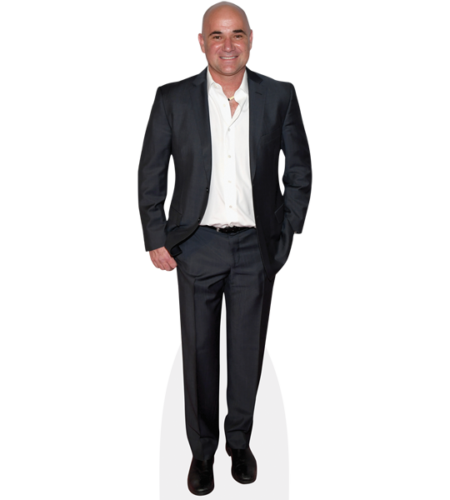 Andre Agassi (Suit) Pappaufsteller