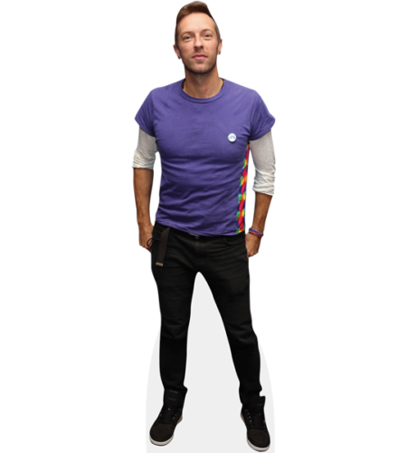 Chris Martin (Purple Top) Pappaufsteller