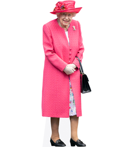 HRH The Queen (Pink) Pappaufsteller