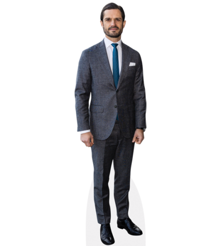 Prince Carl Philip (Grey Suit) Pappaufsteller