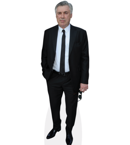 Carlo Ancelotti (Suit) Pappaufsteller