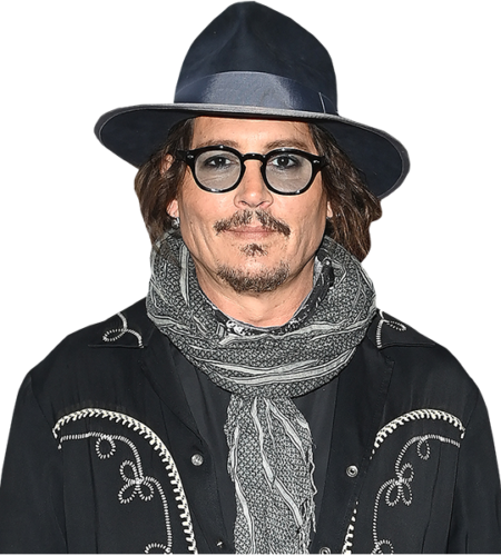 Johnny Depp (Scarf) Half Body Buddy Cutout - Celebrity Cutouts