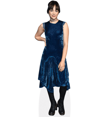 Mary Mouser (Blue Dress) Pappaufsteller