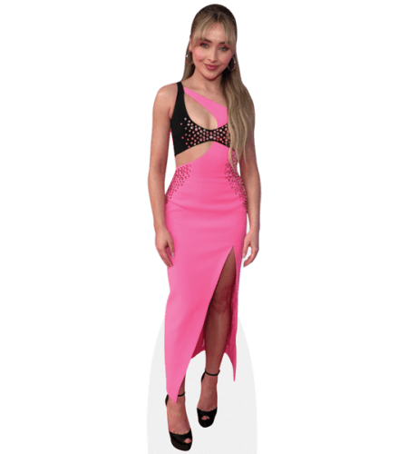 Sabrina Carpenter (Pink Dress) Pappaufsteller