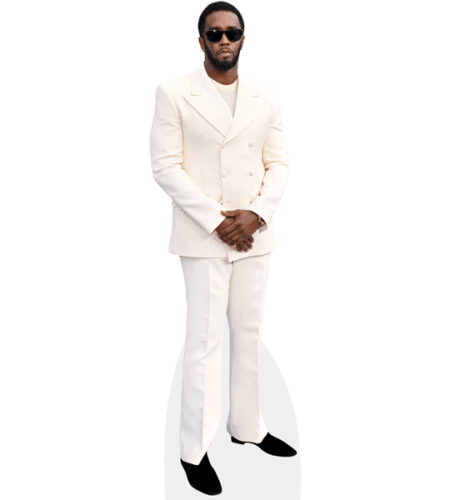 Sean Combs (White Suit) Pappaufsteller