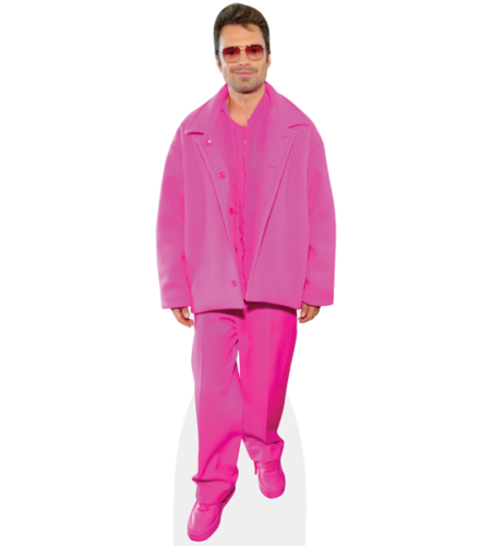 Sebastian Stan (Bright Pink) Pappaufsteller