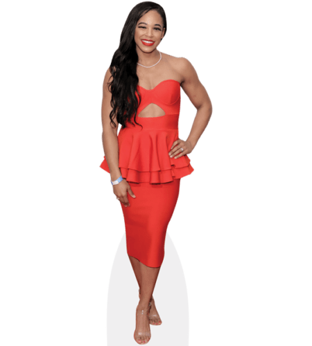 Bianca Belair (Red Dress) Pappaufsteller