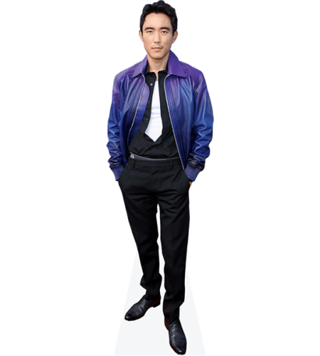 Justin H. Min (Purple Jacket) Pappaufsteller