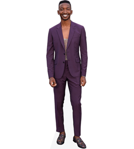 Mamoudou Athie (Purple Suit) Pappaufsteller