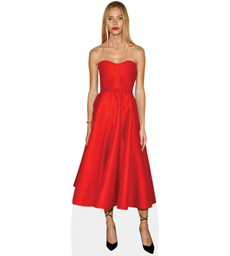 Sasha Luss (Red Dress) Pappaufsteller