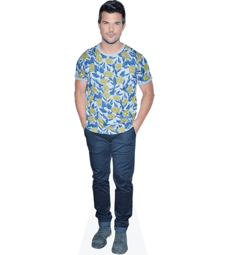 Taylor Lautner (Floral Shirt) Pappaufsteller