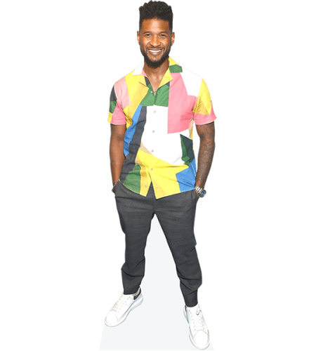 Usher (Colourful Shirt) Pappaufsteller