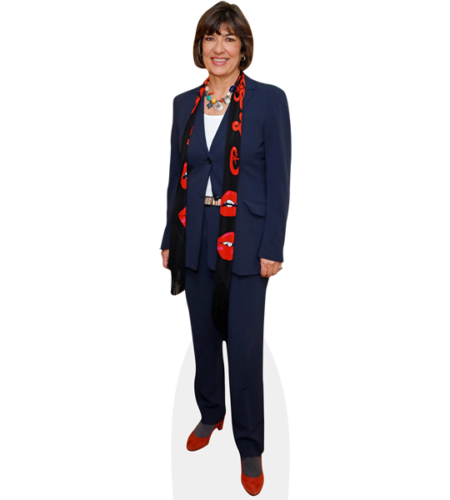 Christiane Amanpour (Red Shoes) Pappaufsteller