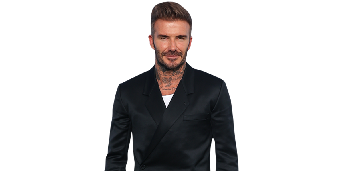 David Beckham (Tattoos) Half Body Buddy - Celebrity Cutouts