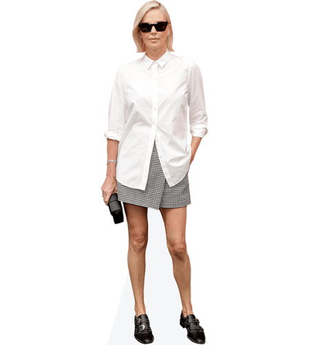 Charlize Theron (Short Skirt) Pappaufsteller