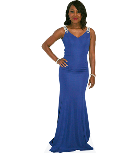 Kelli Young (Blue Dress) Pappaufsteller