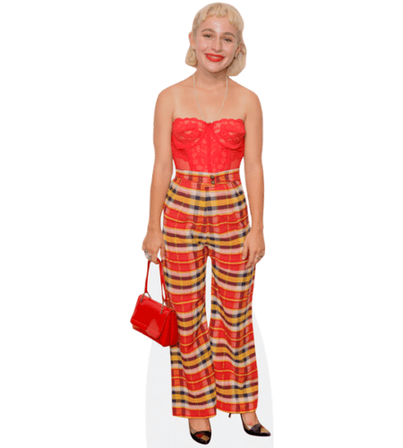Sophia Anne Caruso (Checked Trousers) Pappaufsteller