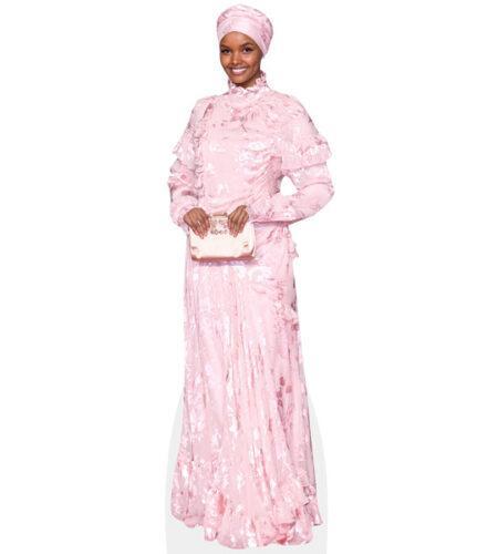 Halima Aden (Pink Dress) Pappaufsteller