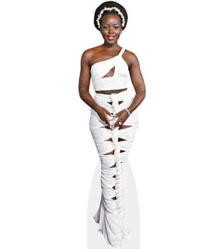 Lupita Nyong'o (White Dress) Pappaufsteller