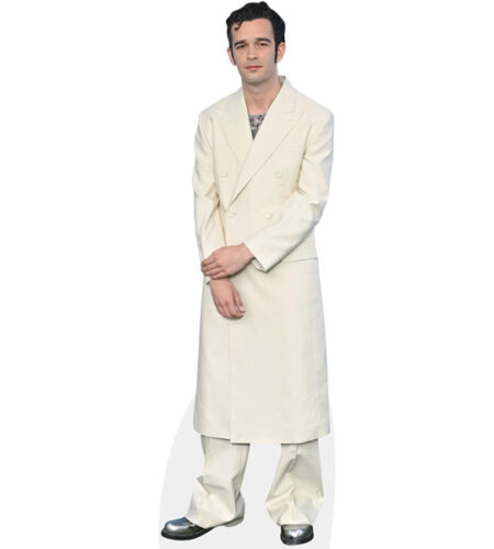Matthew Healy (White Outfit) Pappaufsteller