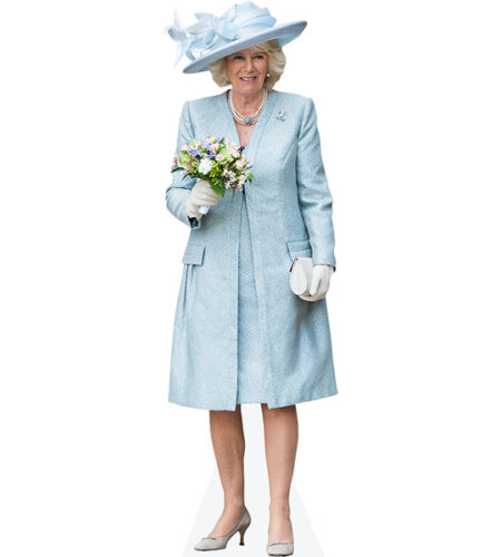 Camilla Queen Consort (Light Blue) Pappaufsteller
