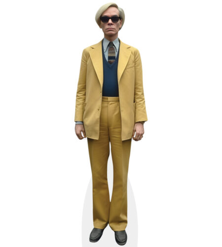 Andy Warhol (Yellow Suit) Pappaufsteller