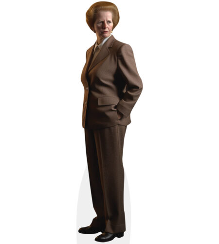 Margaret Thatcher (Brown Suit) Pappaufsteller