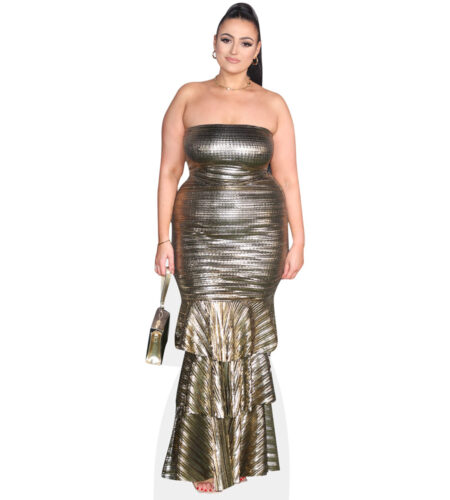 Amel Rachedi (Metalic Dress) Pappaufsteller