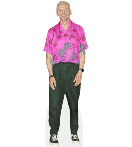 Simon Pegg (Purple Shirt) Pappaufsteller