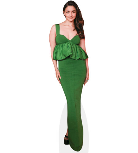 Alia Bhatt (Green Dress) Pappaufsteller