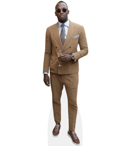 Usain Bolt (Brown Suit) Pappaufsteller