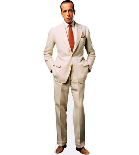 Humphrey Bogart (White Suit) Pappaufsteller