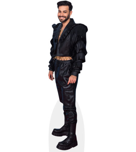 Agoney Morales (Black Outfit) Pappaufsteller