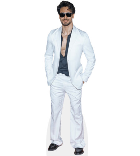 Jai Hemant Shrof (White Suit) Pappaufsteller